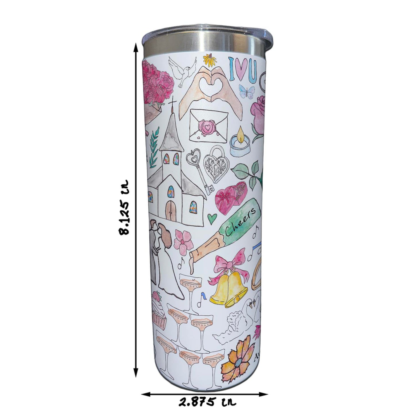 Wedding Day Celebration 20 oz Tumbler