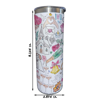Wedding Day Celebration 20 oz Tumbler