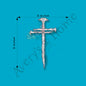 Christian Nails Cross 3" White Vinyl Die-Cut Sticker