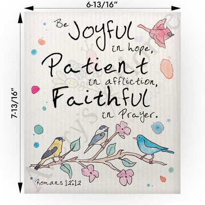 Be Joyful in Hope Swedish Cloth