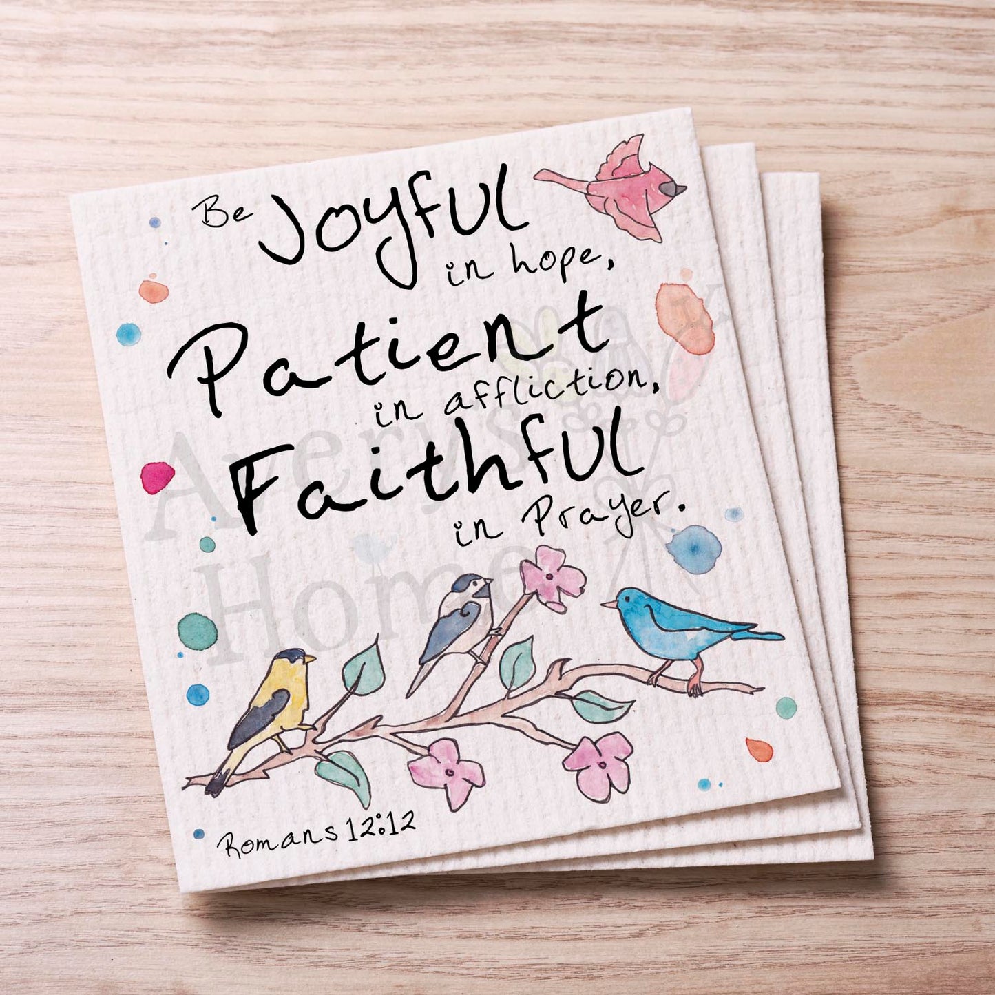 Be Joyful in Hope Swedish Cloth