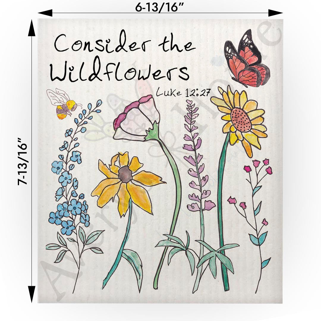 Consider the Wildflowers Swedish Cloth