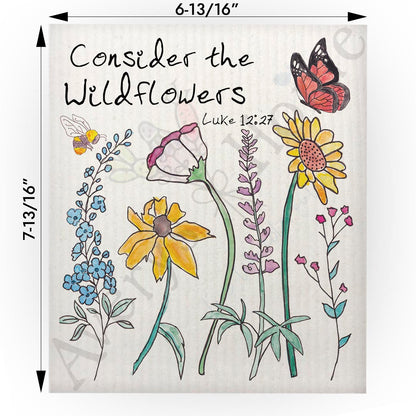Consider the Wildflowers Swedish Cloth