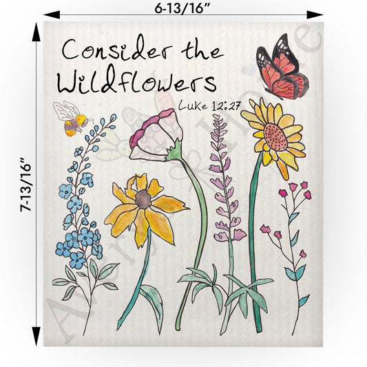 Consider the Wildflowers Swedish Cloth