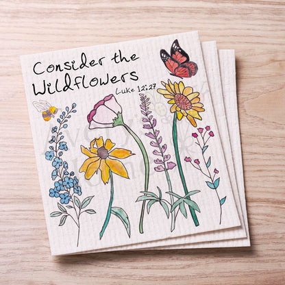 Consider the Wildflowers Swedish Cloth