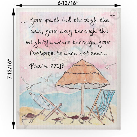 Your Footprints Swedish Cloth