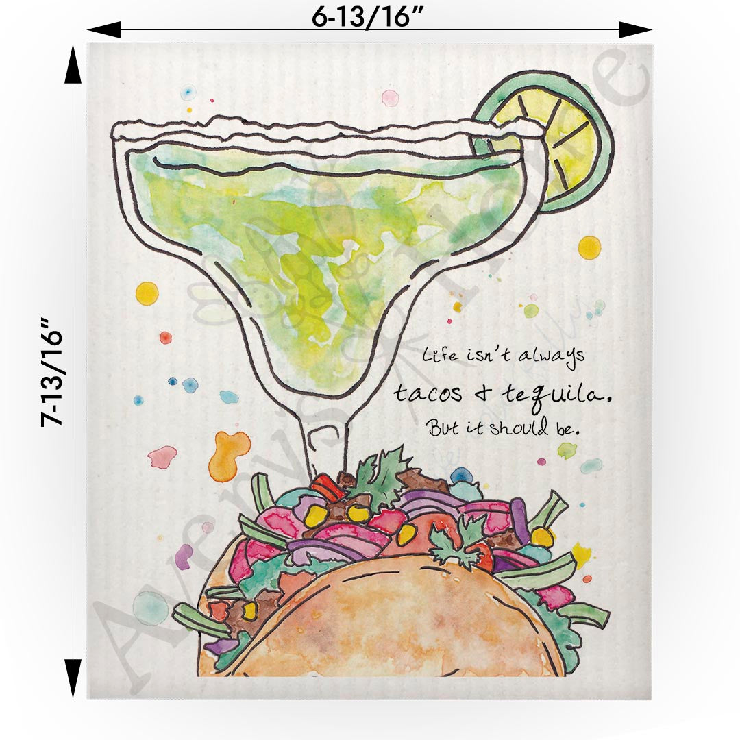 Tacos & Tequila Swedish Cloth