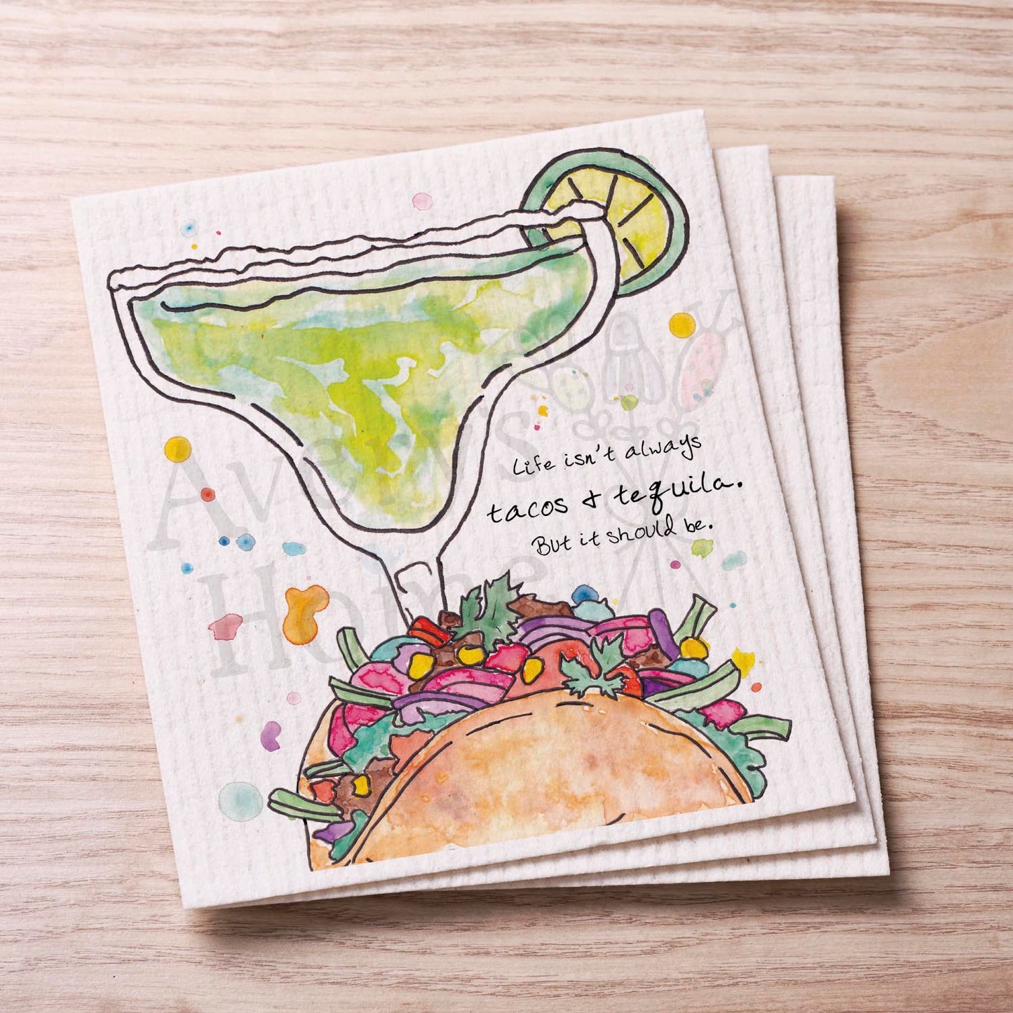 Tacos & Tequila Swedish Cloth