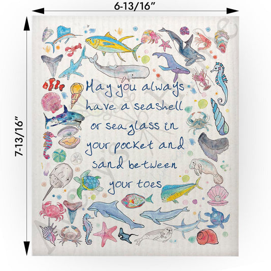 Ocean Blessing Swedish Cloth