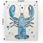 Navy Blue Lobster Swedish Cloth