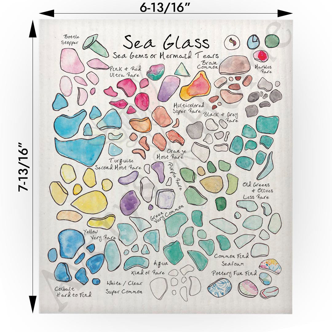 Sea Glass Collector Swedish Cloth