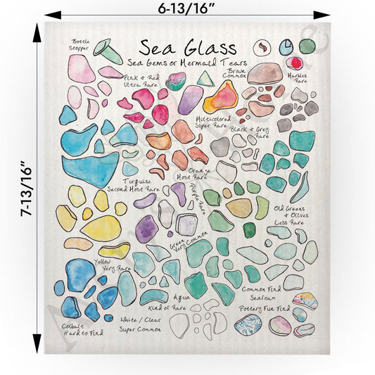 Sea Glass Collector Swedish Cloth