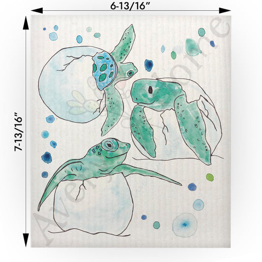 Sea Turtle Eggs Swedish Cloth
