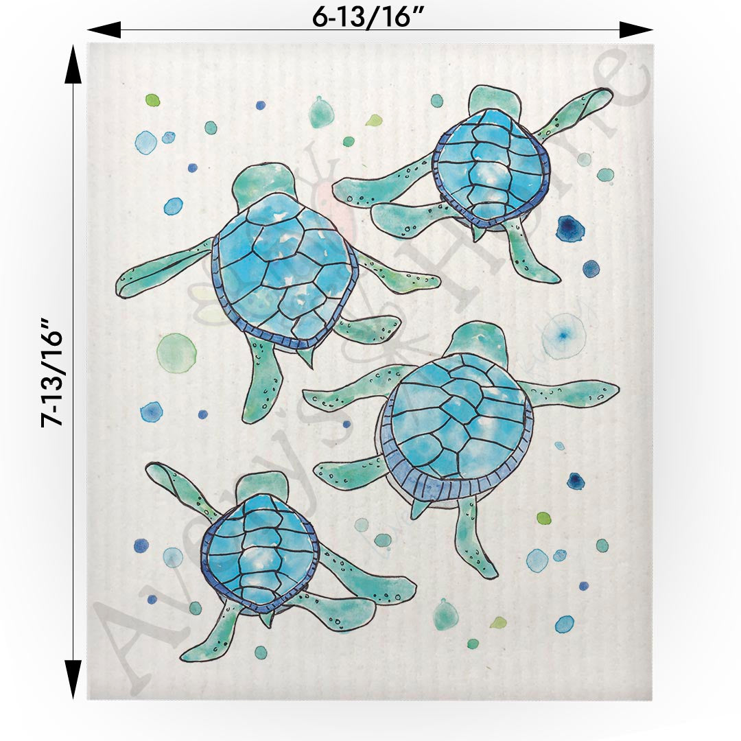 Baby Sea Turtles Walking Swedish Cloth