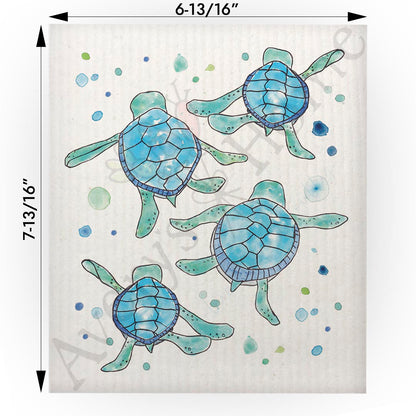 Baby Sea Turtles Walking Swedish Cloth
