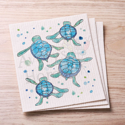 Baby Sea Turtles Walking Swedish Cloth