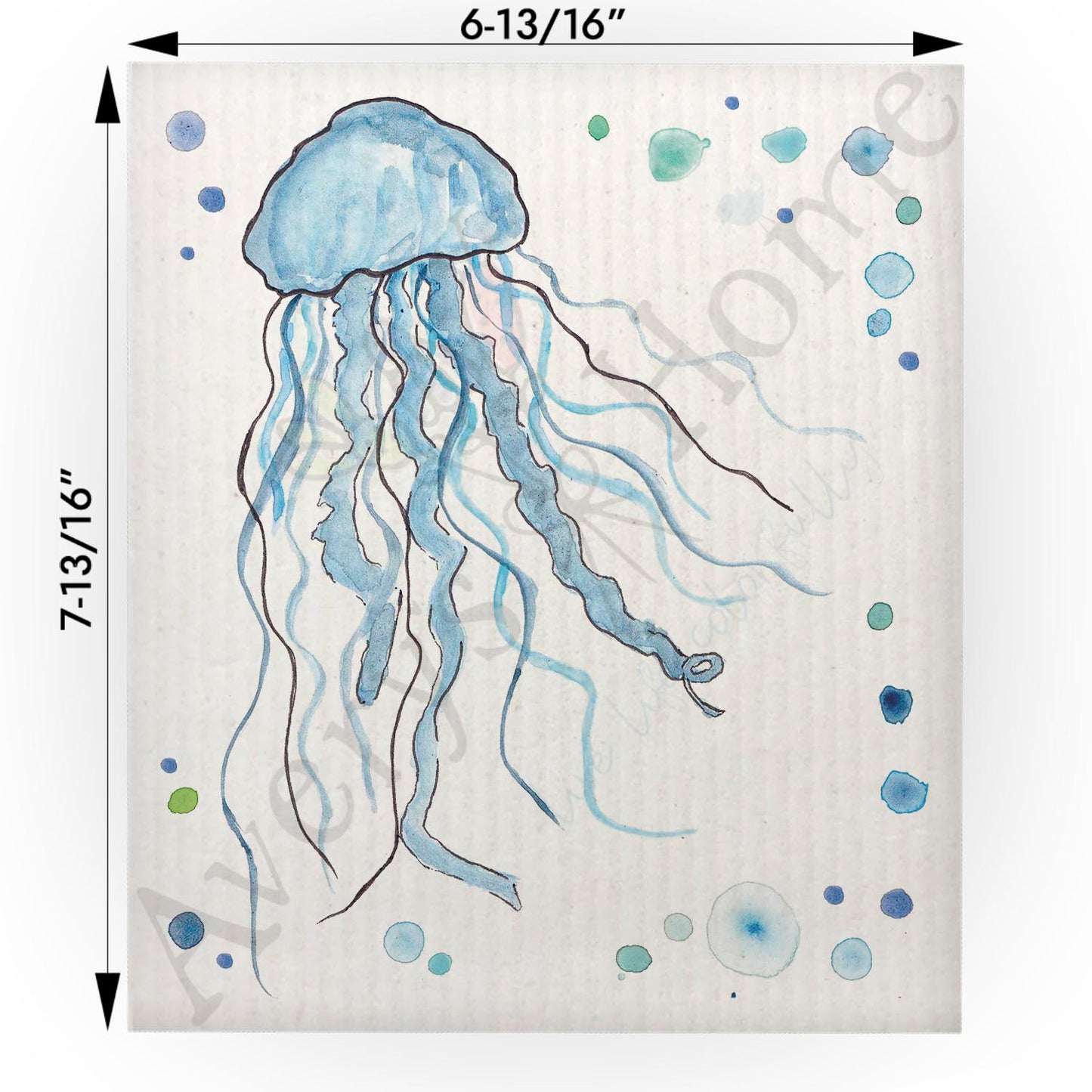 Blue Jellyfish Swedish Cloth