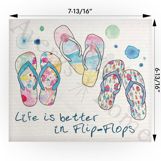 Funny Flip-Flops Swedish Cloth