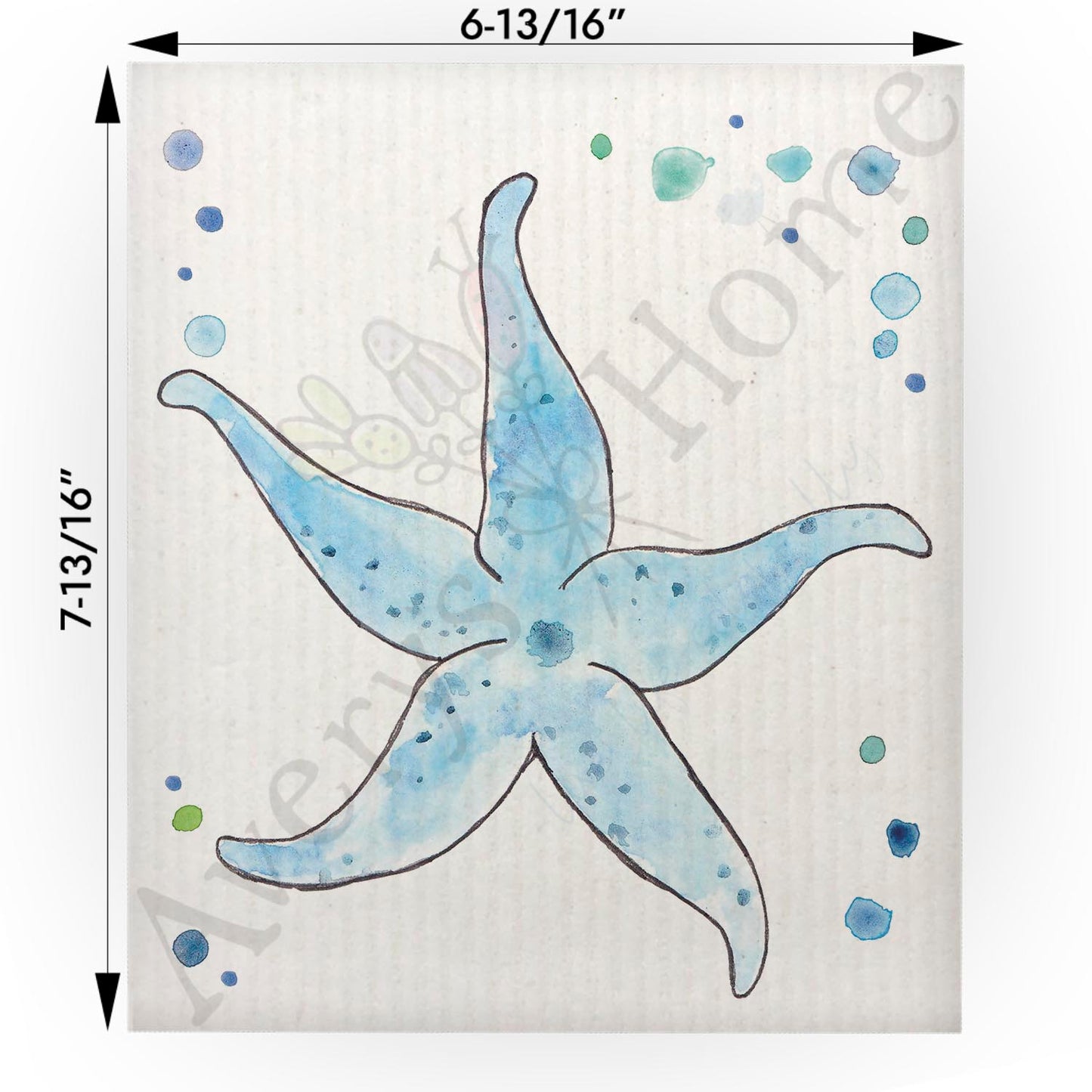 Blue Starfish Swedish Cloth