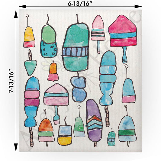 Lobster Trap Buoys Swedish Cloth