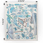 Blue Beach Day Memories Swedish Cloth
