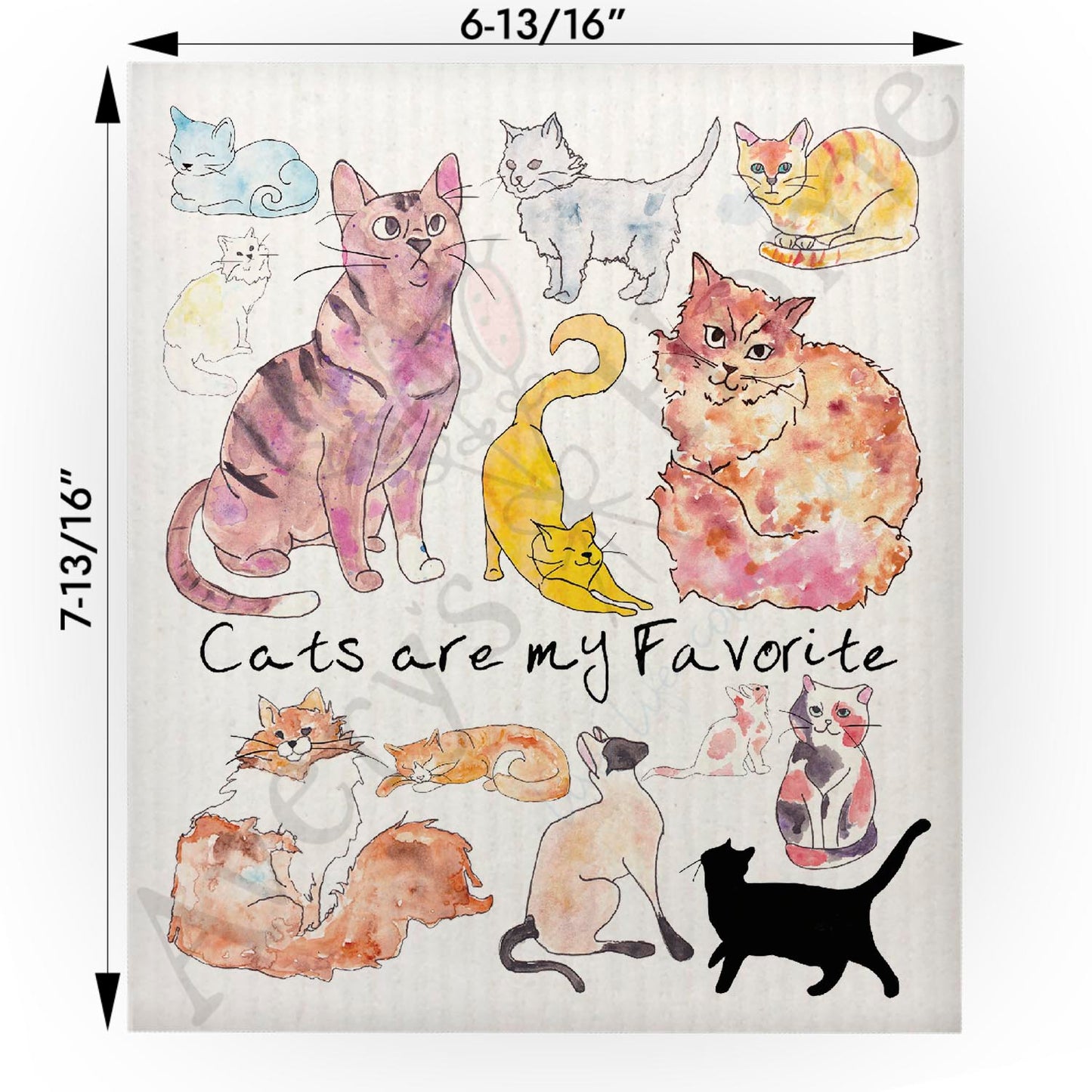 Adorable Cats Swedish Cloth