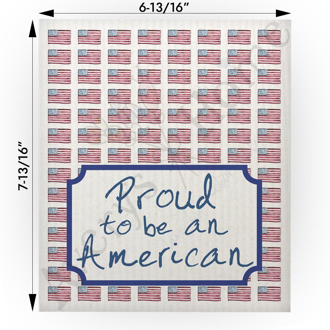 Proud to Be an American Swedish Cloth