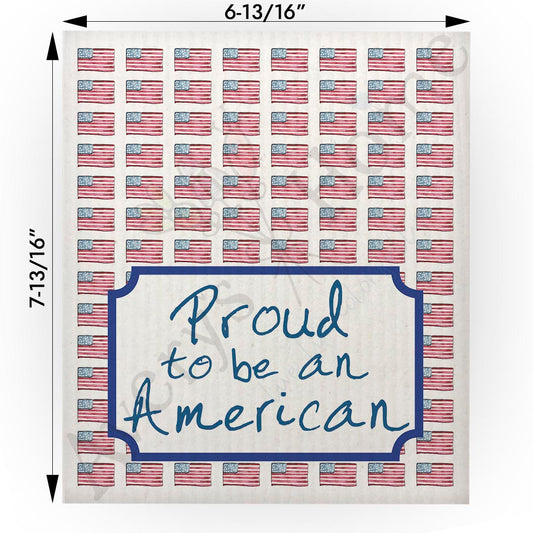 Proud to Be an American Swedish Cloth