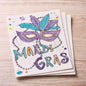 Mardi Gras Mask Swedish Cloth
