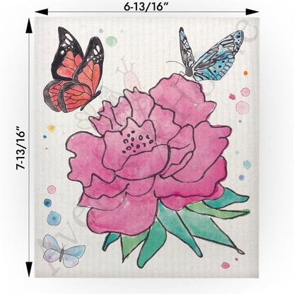 Friends are Like Flowers Swedish Cloth
