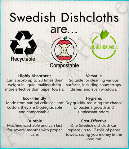 My Birdseed Brings the Birds to the Yard Swedish Dishcloth