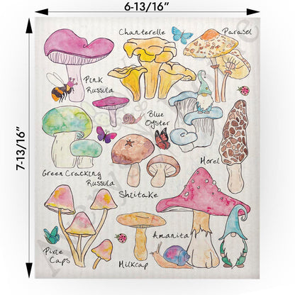 Mushroom Species Swedish Cloth