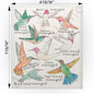 Hummingbirds of North America Swedish Cloth