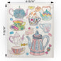 Teacups & Animals Swedish Cloth