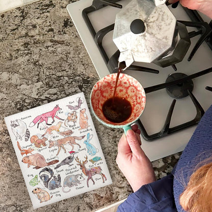 Midwest Critters Kitchen Décor Swedish Dishcloth