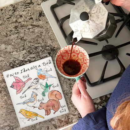 How to Indentify Birds Garden Kitchen Swedish Dishcloth