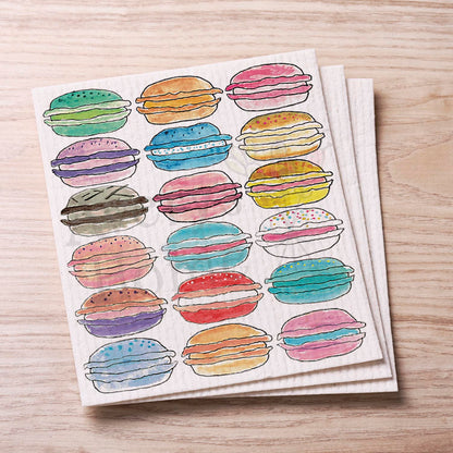 Macaron Cookies Swedish Cloth