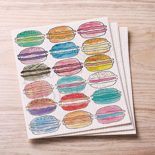 Macaron Cookies Swedish Cloth