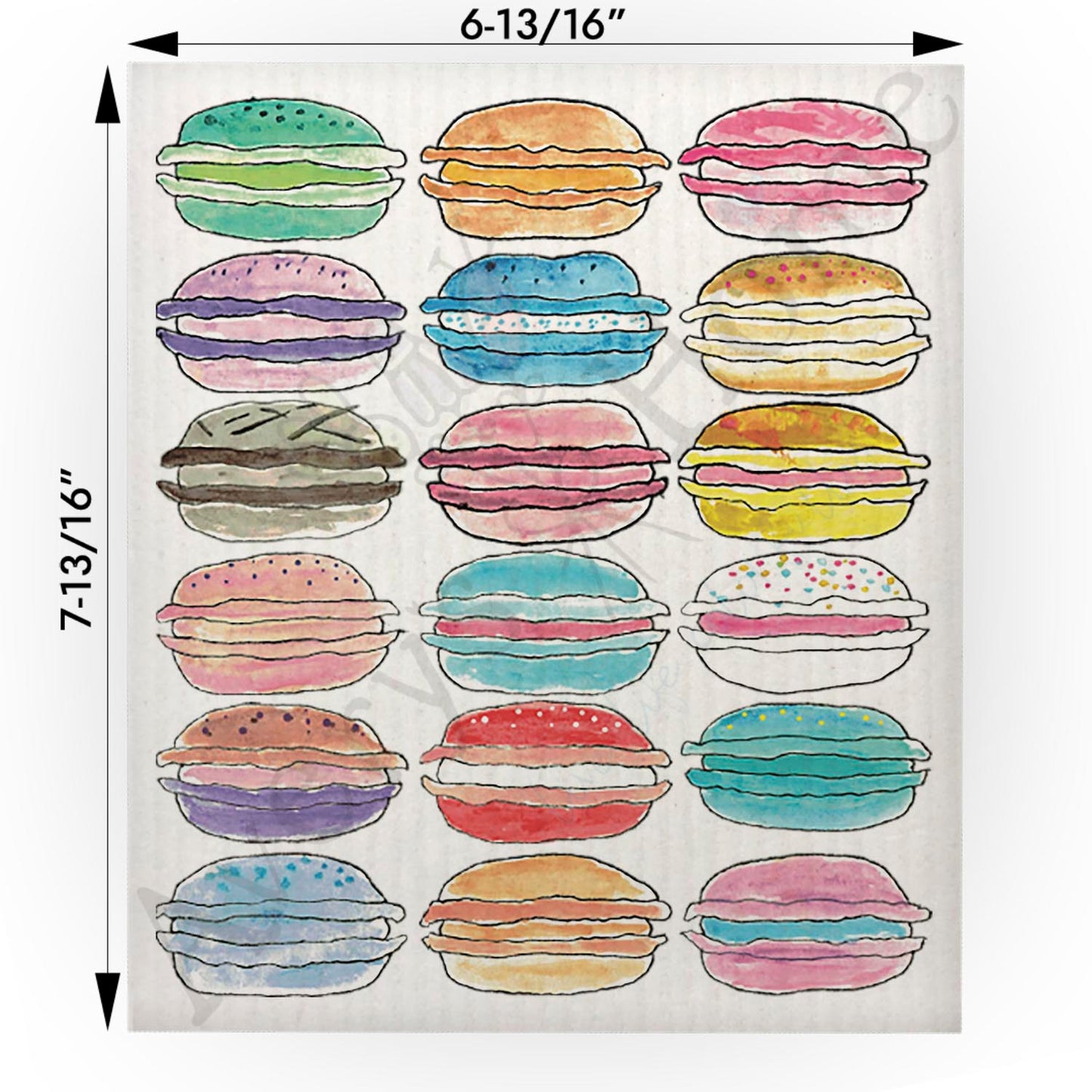 Macaron Cookies Swedish Cloth