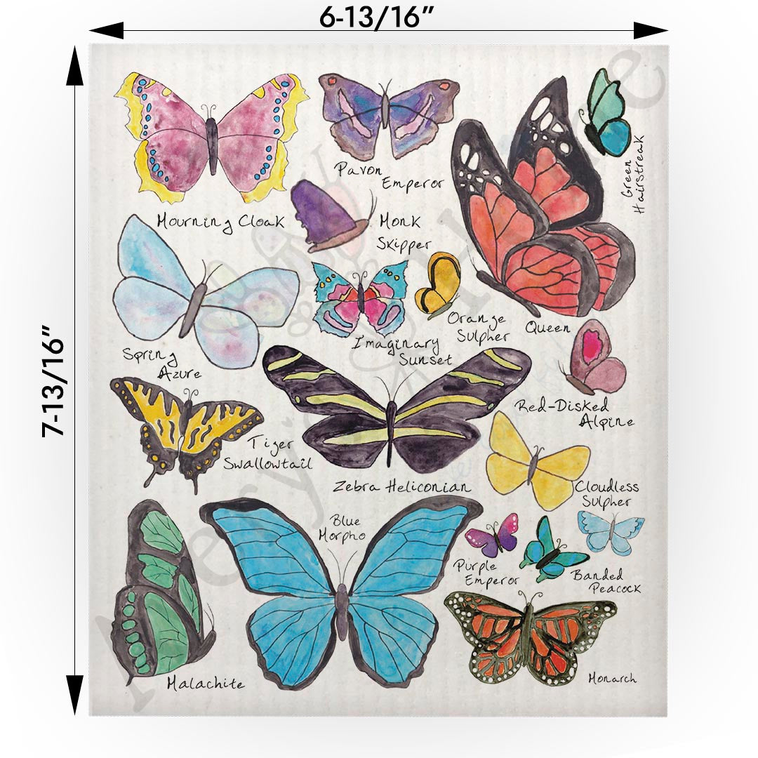 Butterfly Collection Swedish Cloth