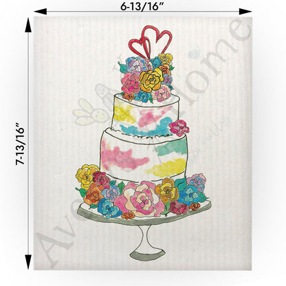 Wedding Cake Swedish Cloth