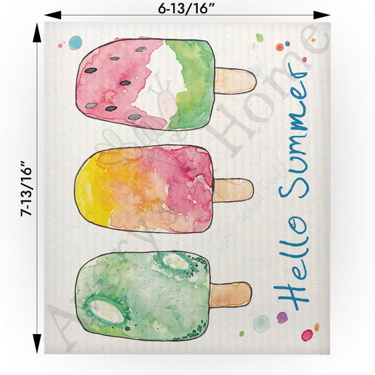 Hello Summer Swedish Cloth