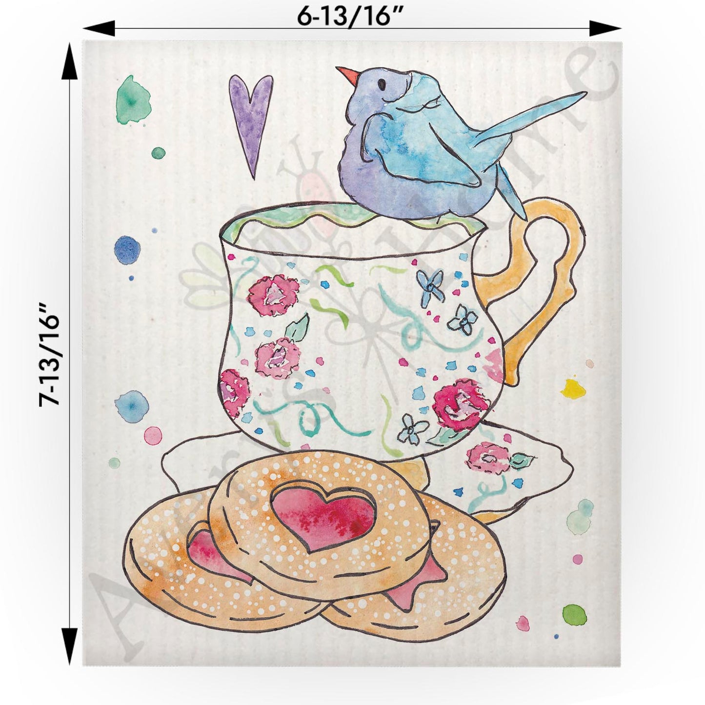 Tea Makes Everything Better Swedish Cloth