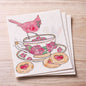 Cardinal Teacup Swedish Cloth