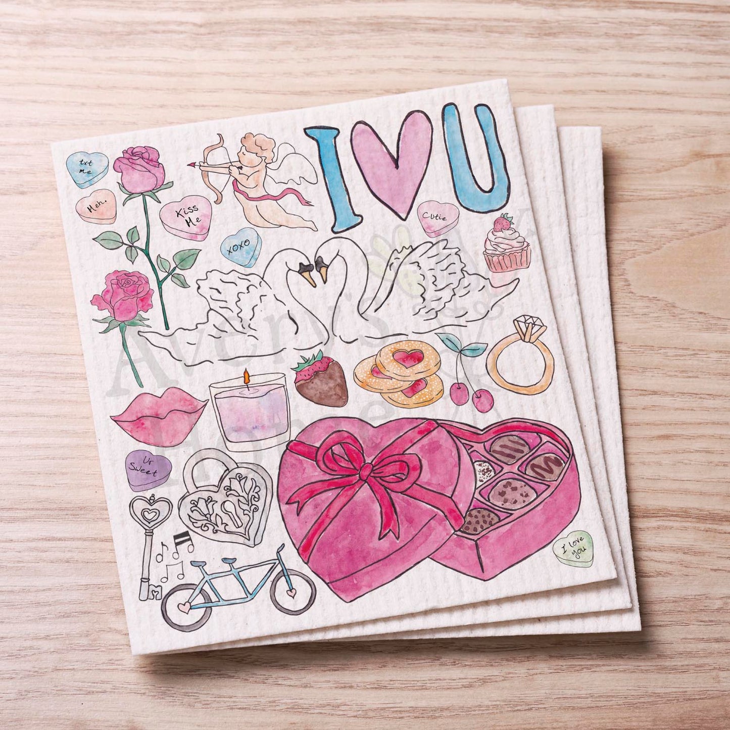 Valentine's Day Favorites Swedish Cloth