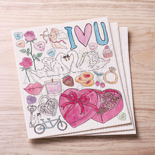 Valentine's Day Favorites Swedish Cloth