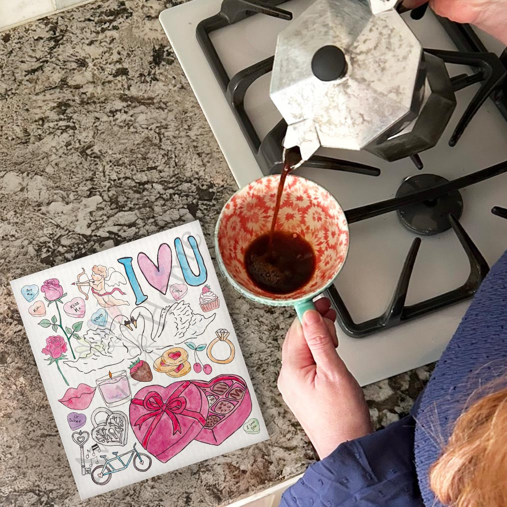 Valentine's Day Favorites Swedish Cloth