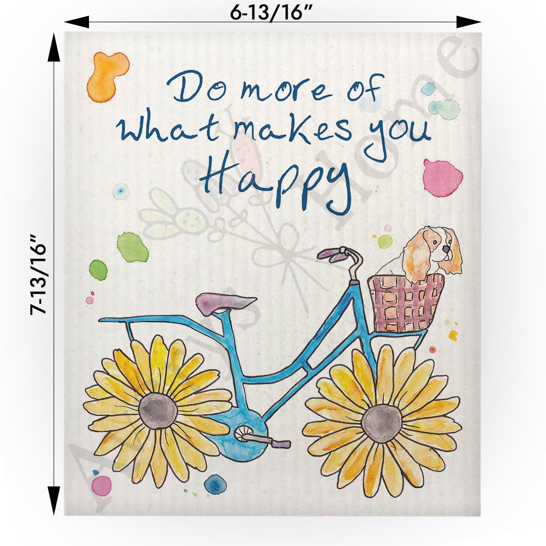 Do More of What Makes You Happy Swedish Cloth