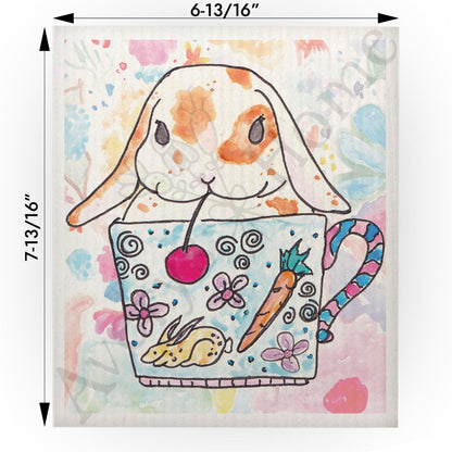 Teacup Bunny Swedish Cloth