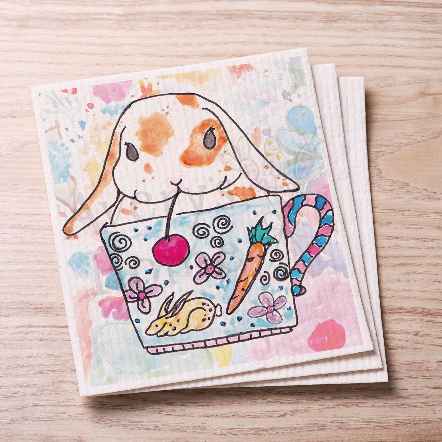Teacup Bunny Swedish Cloth